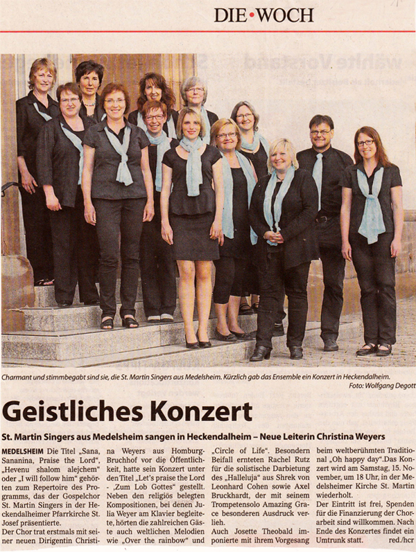 Geistliches Konzert in Heckendalheim